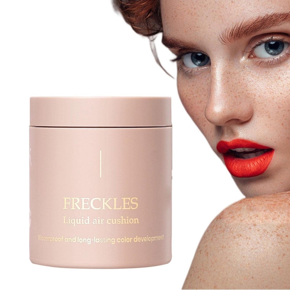 Freckles Makeup Cushion Liquid Freckles Face Waterproof derol #2 chocolate stamp